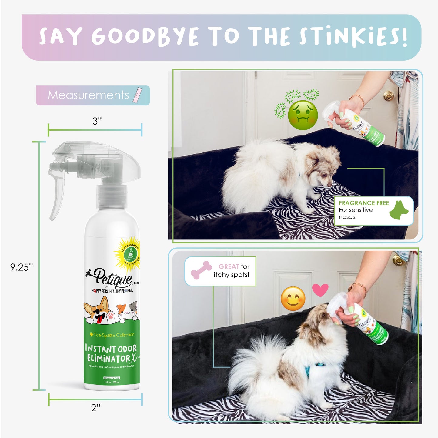 pet odor eliminator spray for sensitive noses