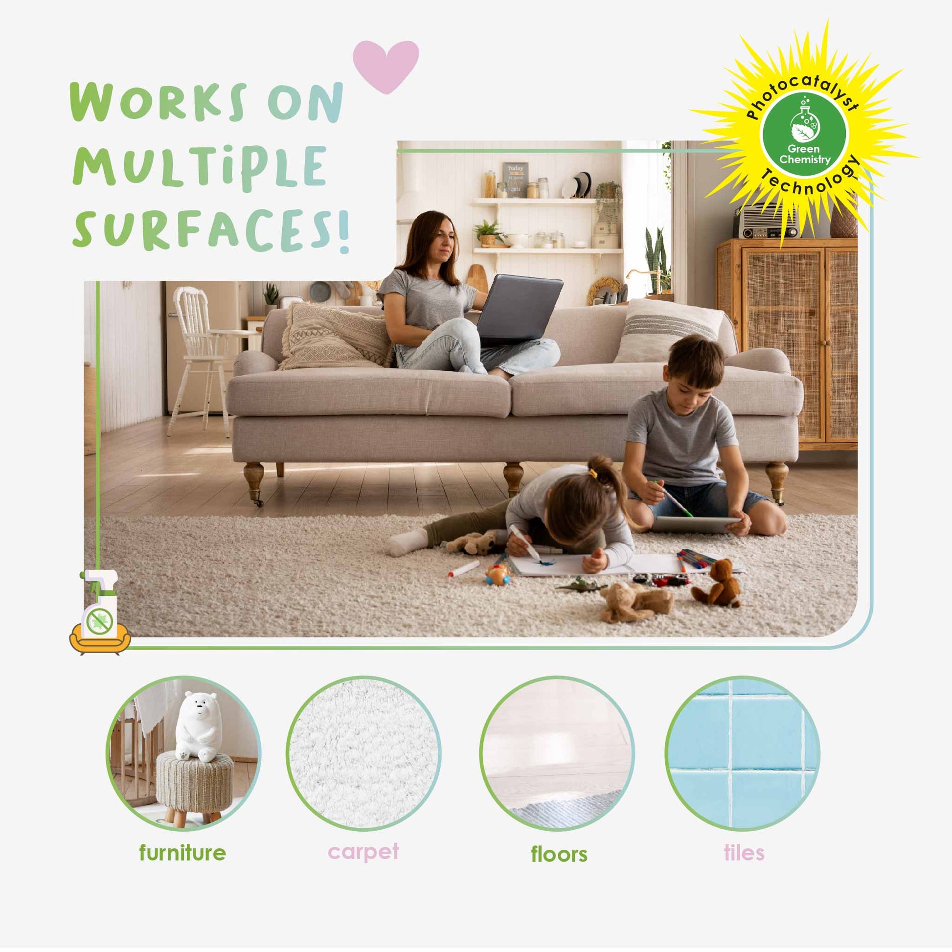multiple surface odor eliminator spray