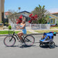 3 in 1 Pet Stroller and Bike Trailer + Bike Adapter + Rain Cover + Portable Organizer Bundle