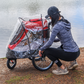 3 in 1 Pet Stroller and Bike Trailer + Rain Cover Bundle