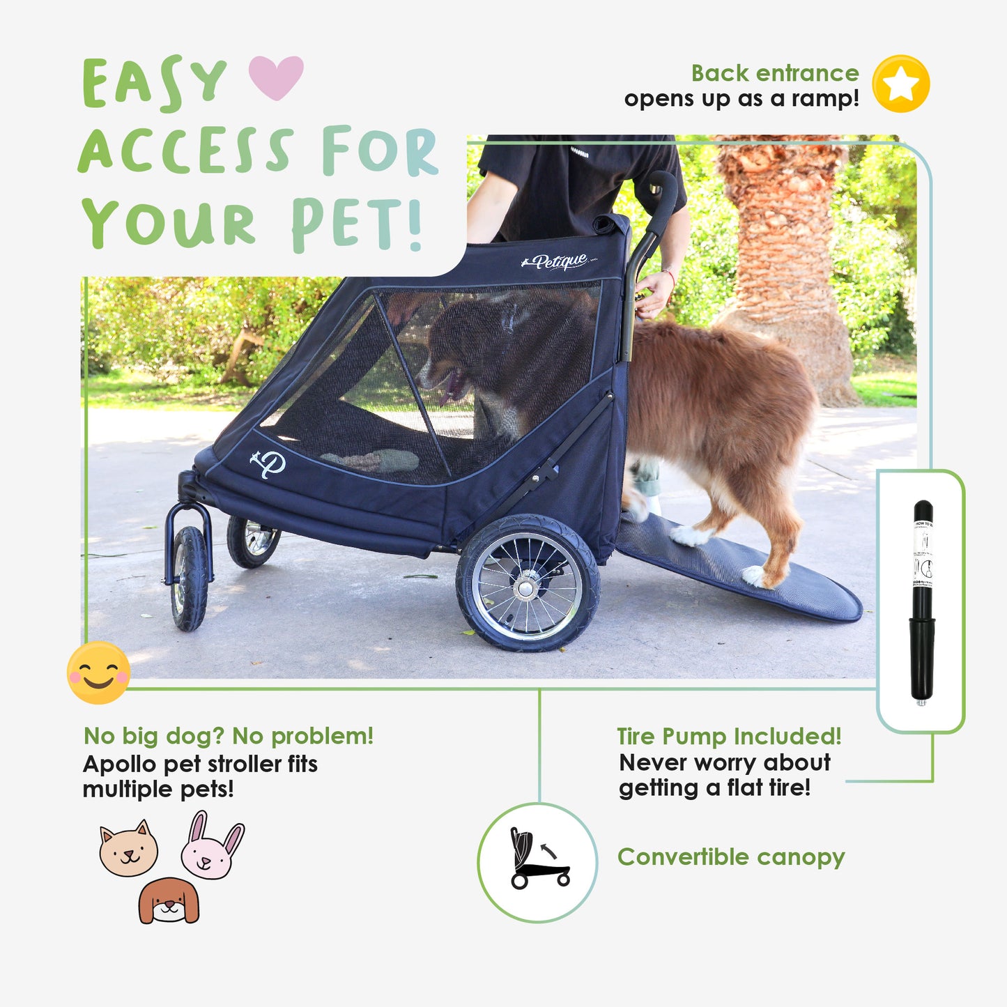 stroller for senior and disabled pets