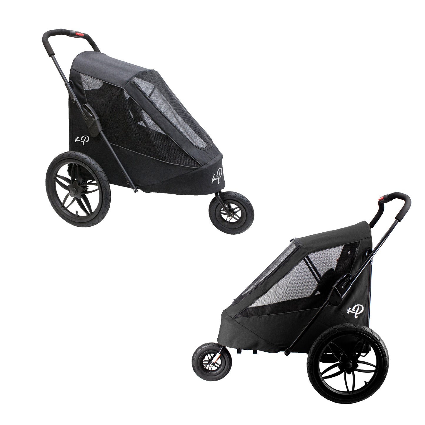 breeze pet jogger in black side view