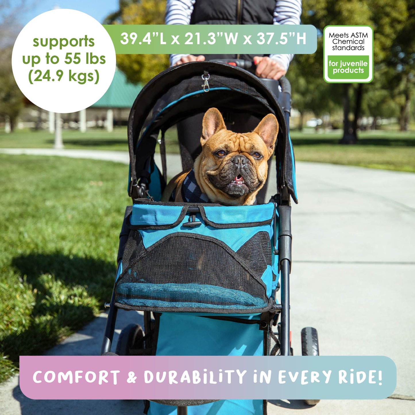 durable pet stroller 55 LBS