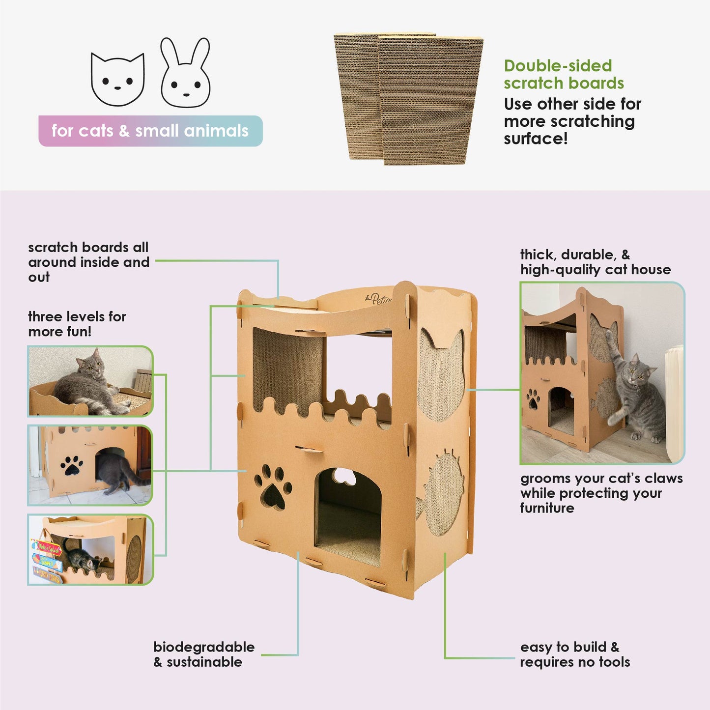 feline penthouse cat house features