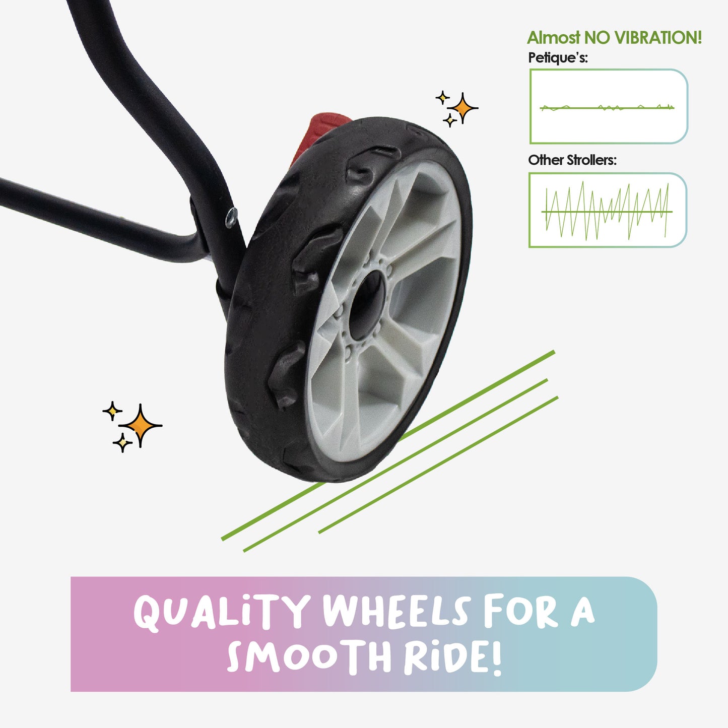 glacier pet stroller rear wheels