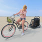 go biking with petique's apollo pet stroller