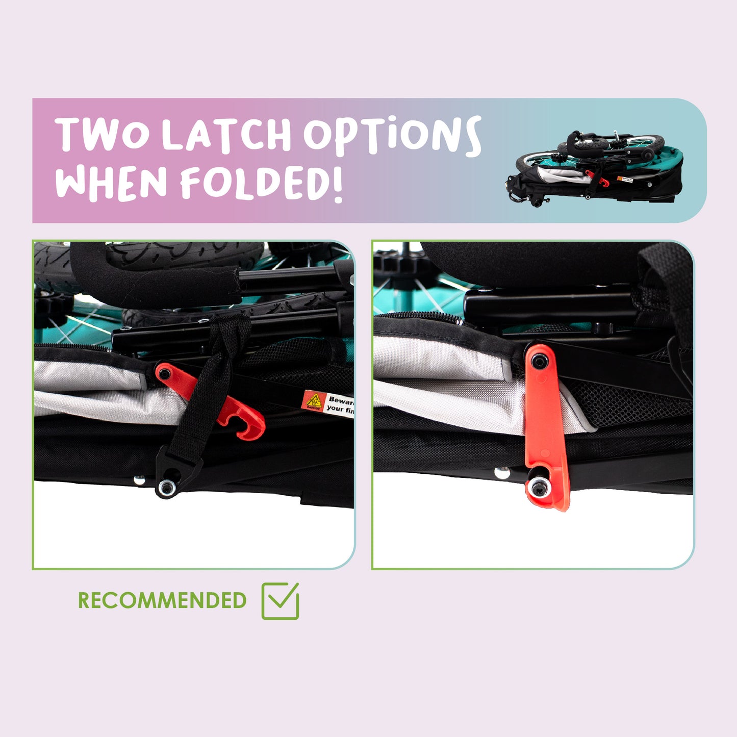 trailblazer pet jogger black strap latch