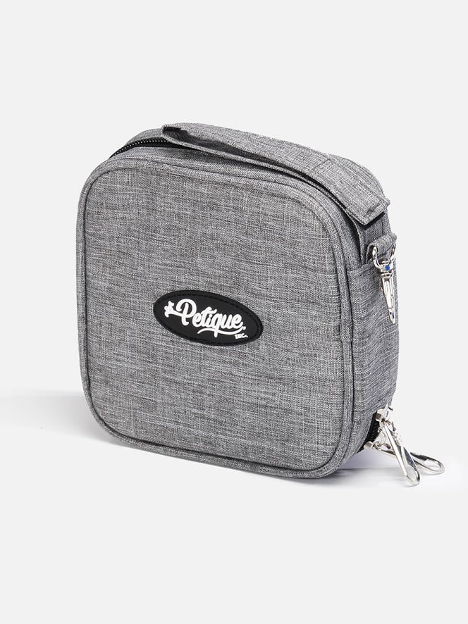 Portabowl Water & Food Bowl: FDA Tested, Non-Toxic, Dishwasher Safe, Detachable, Collapsible, Zipper Carrying Case, Wrist Handle, Clip, 26 OZ FULL Capacity, 24 OZ Second Level, 13 OZ First Level