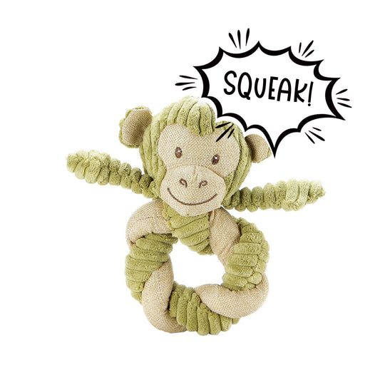 Hemp Monkey Twist Dog Toy