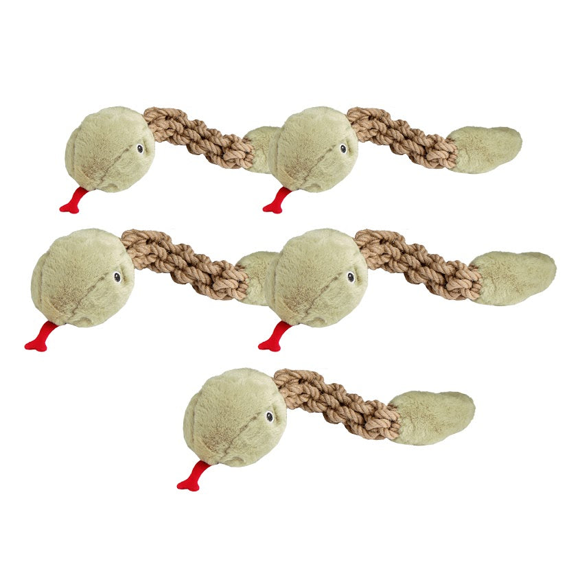 Tough Hemp Rattlesnake Pet Toy x5