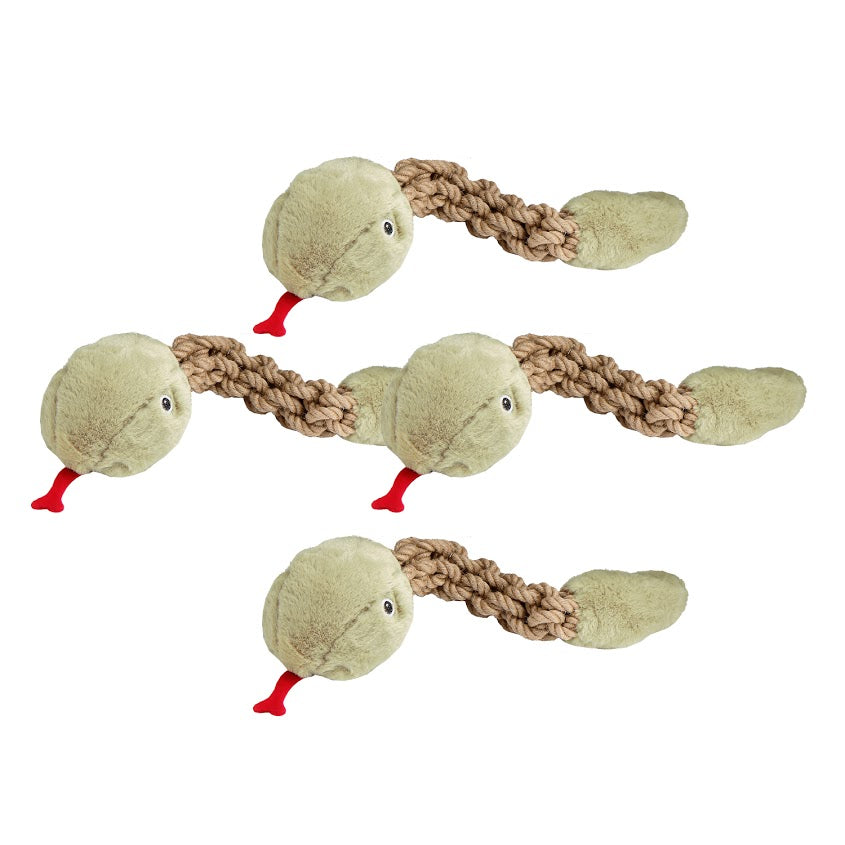 Tough Hemp Rattlesnake Pet Toy x4