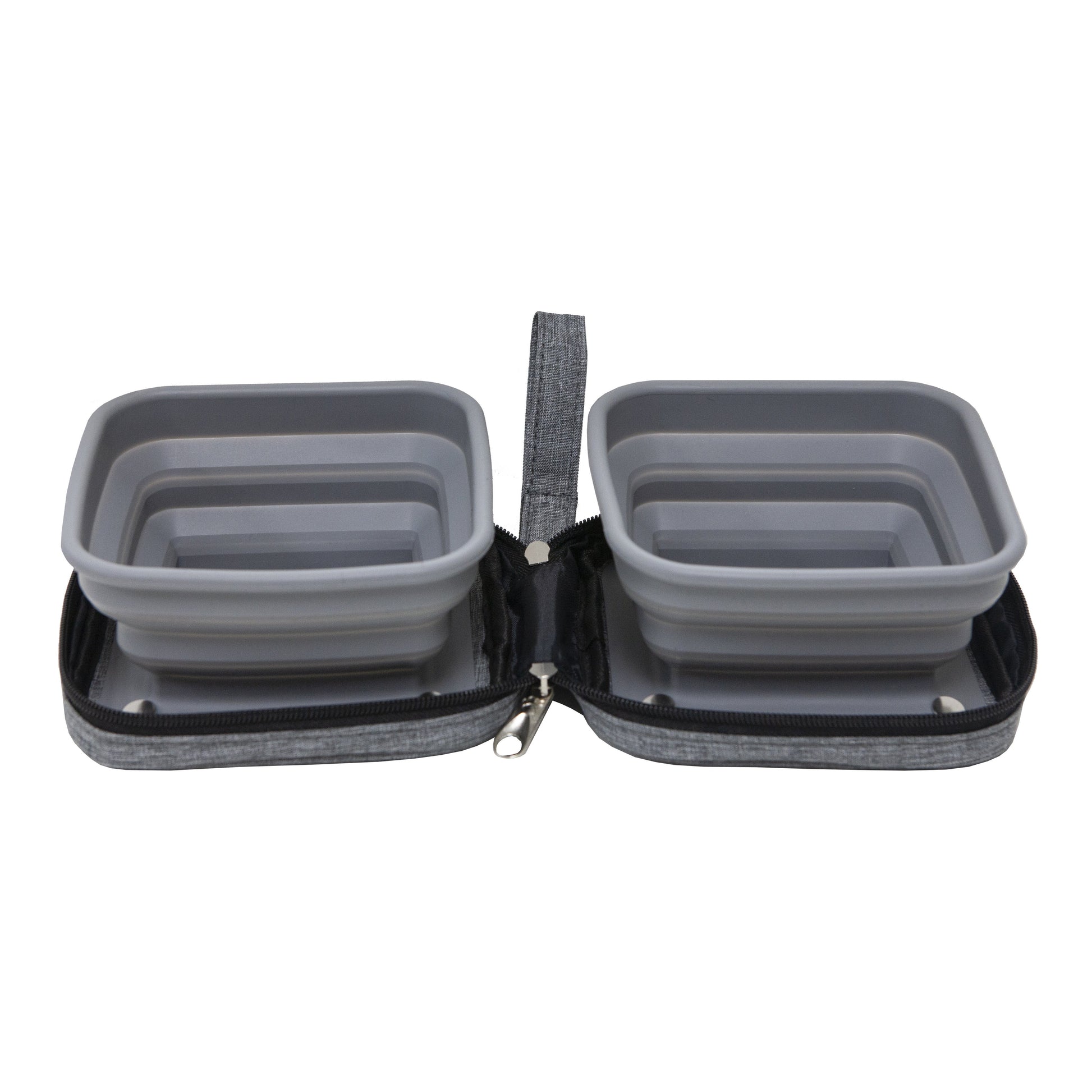Portabowl Water and Food Bowl- Gray