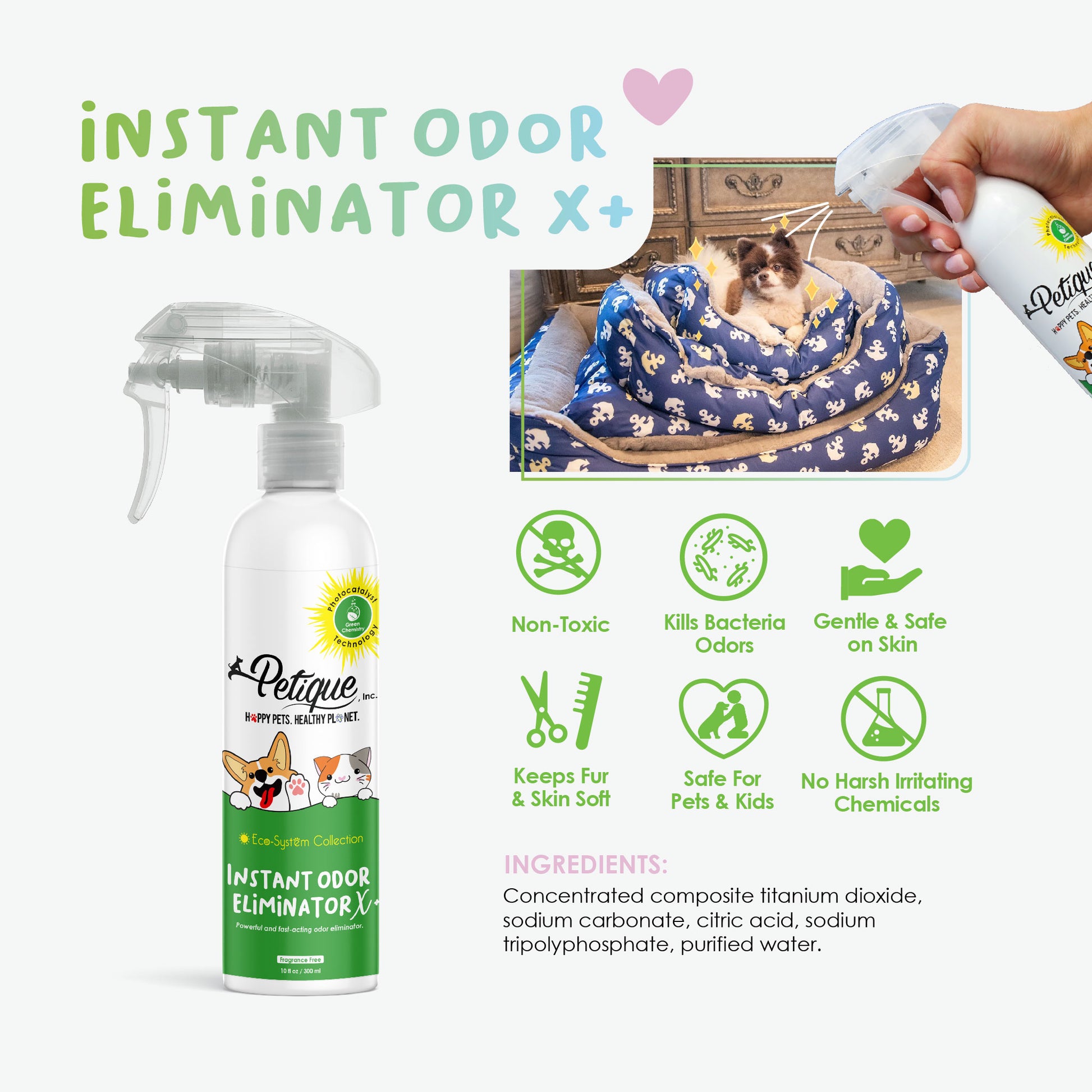 instant odor eliminator safe for pets and kids