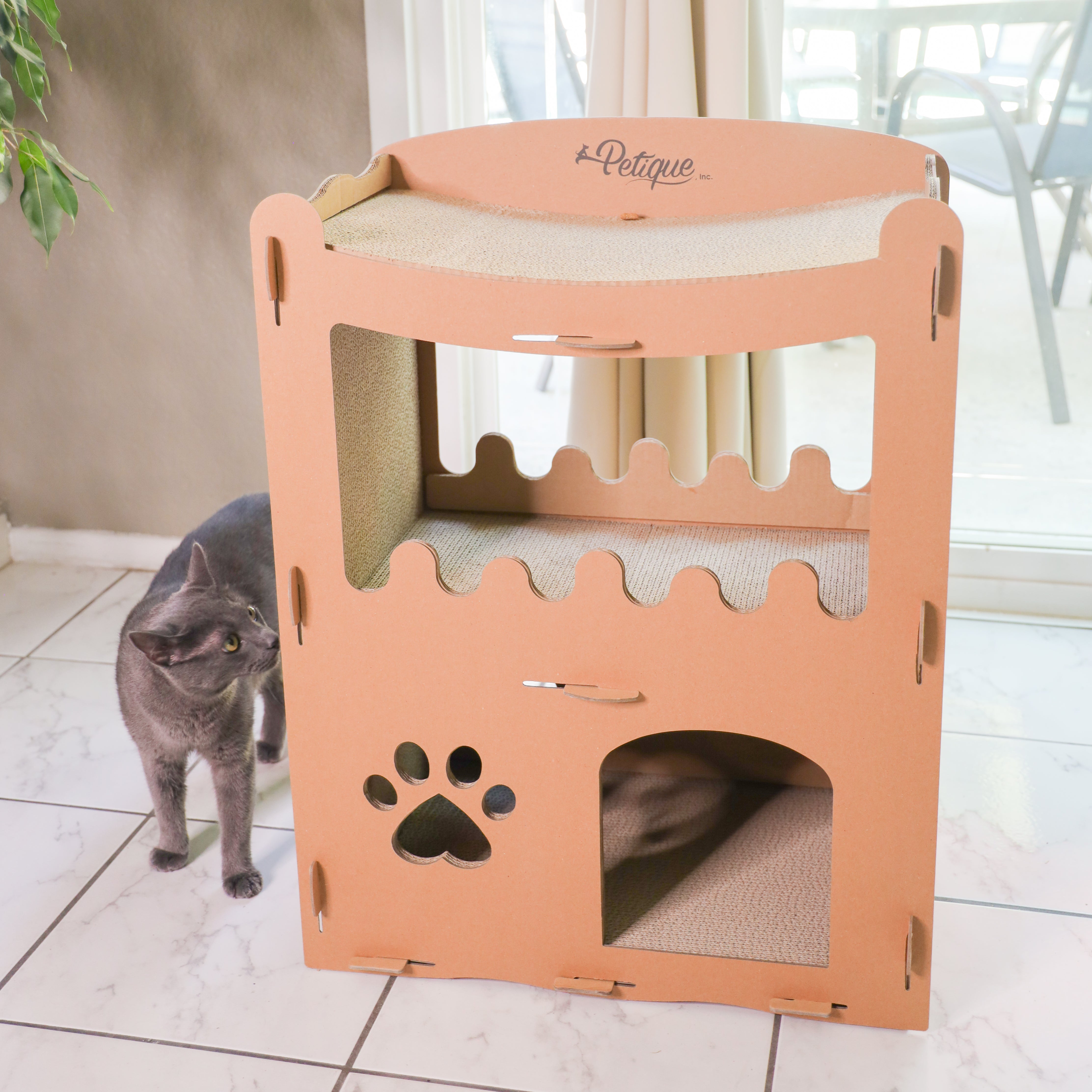 Feline Penthouse Cat House