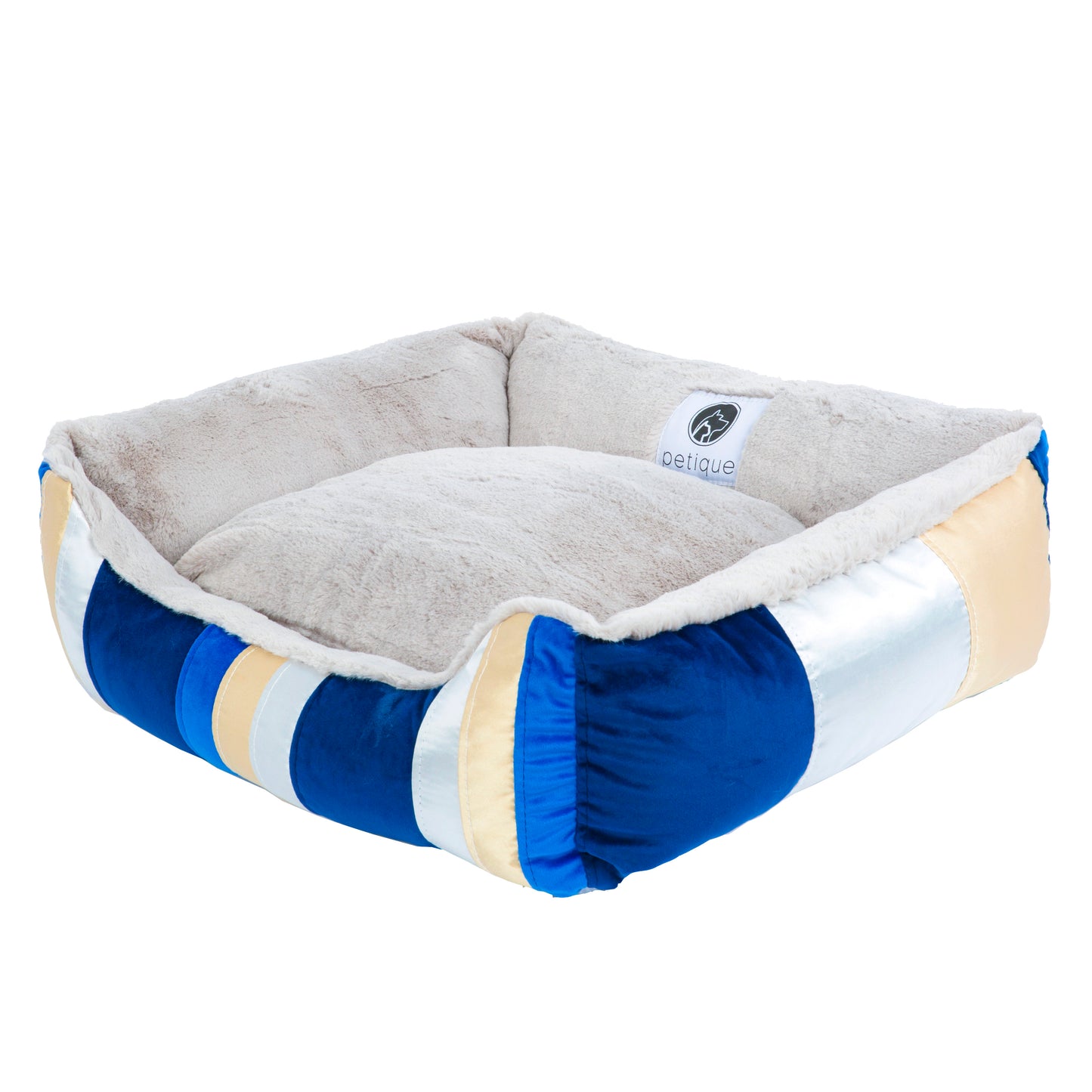 Golden Waves Pet Bed Soft Calming Pet Bed, Anti-Anxiety, Nonskid Bottom, Hypoallergenic, Premium Comfort Plus Pet Bed for Medium, Small Dogs/Cats, SUPPORTS UP TO 20LBS (23"x21"x5")