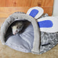 Hide & Seek 3 Piece Bundle Pack: Pet Sleep & Play House Bundle for Cats, Bunnies, Small Animals, Interactive Tunnel Mat, Critter Dome, and Critter Tunnel, Durable Fabric, Anxiety-Relief, Perfect for Play, Sleep, Easy to Clean, Pet Gift Set