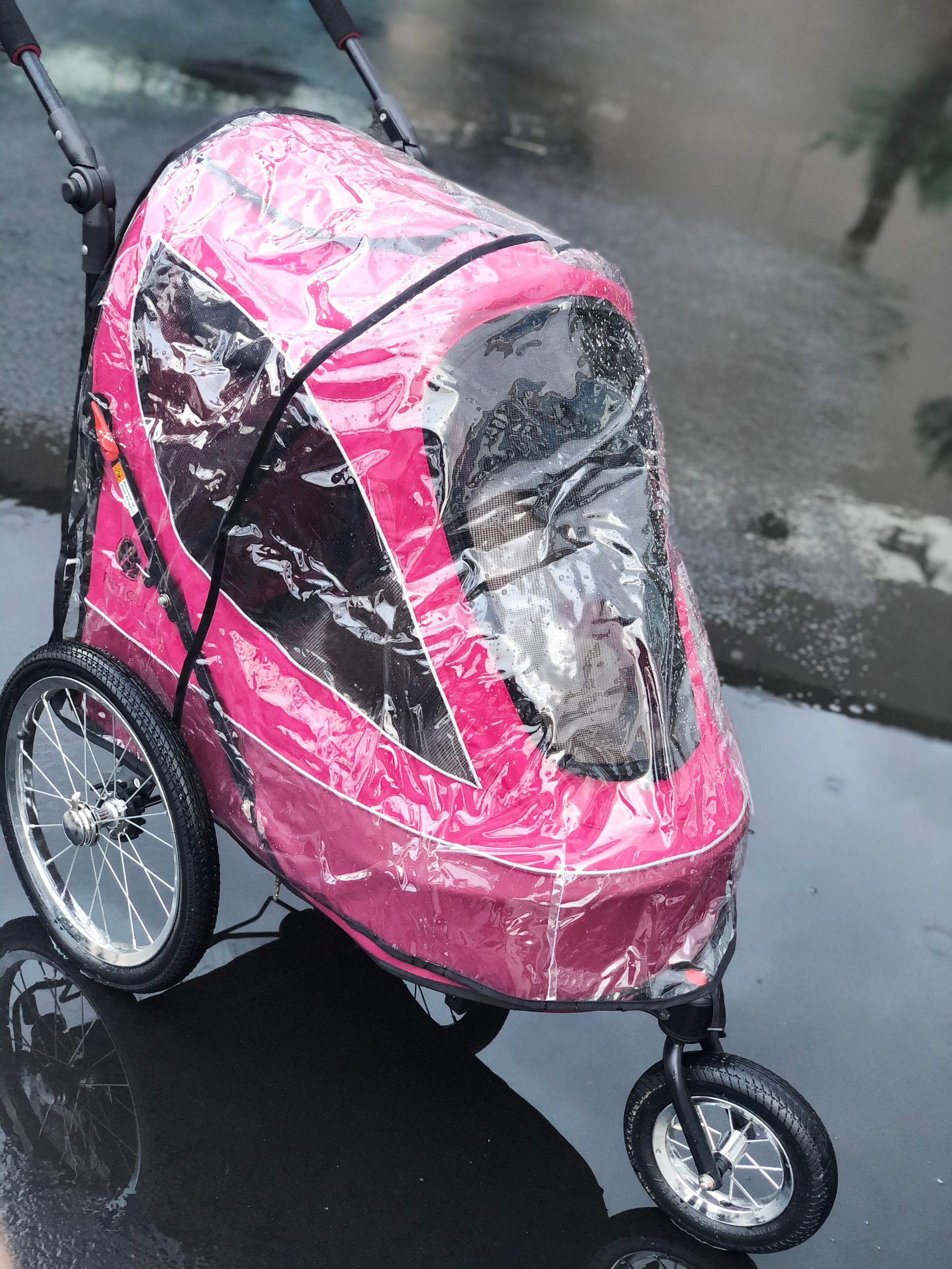 plastic cover for jogging stroller Petique Rain Cover (ONLY for Our Pet Joggers) – Petique, Inc