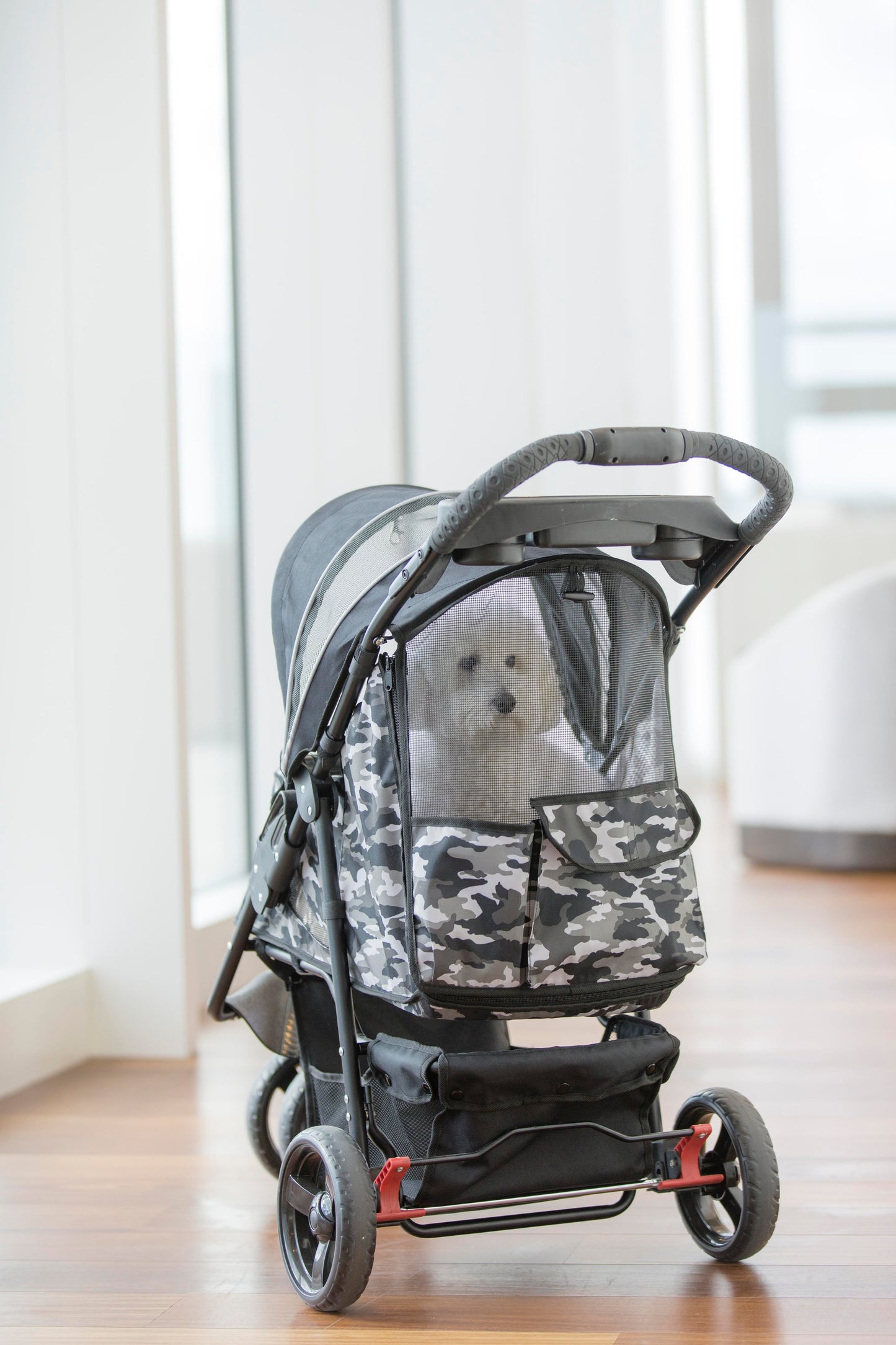 OPEN-BOX | Black Camo Pet Stroller