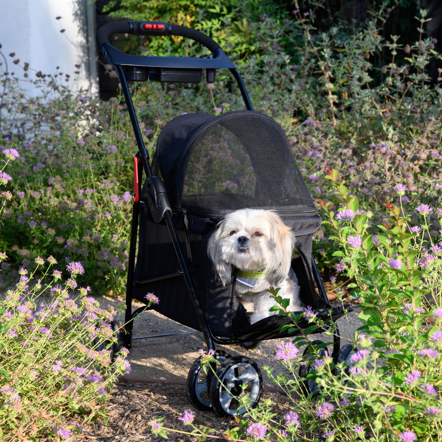 OPEN-BOX | Low Entrance Simple Pet Stroller in Black