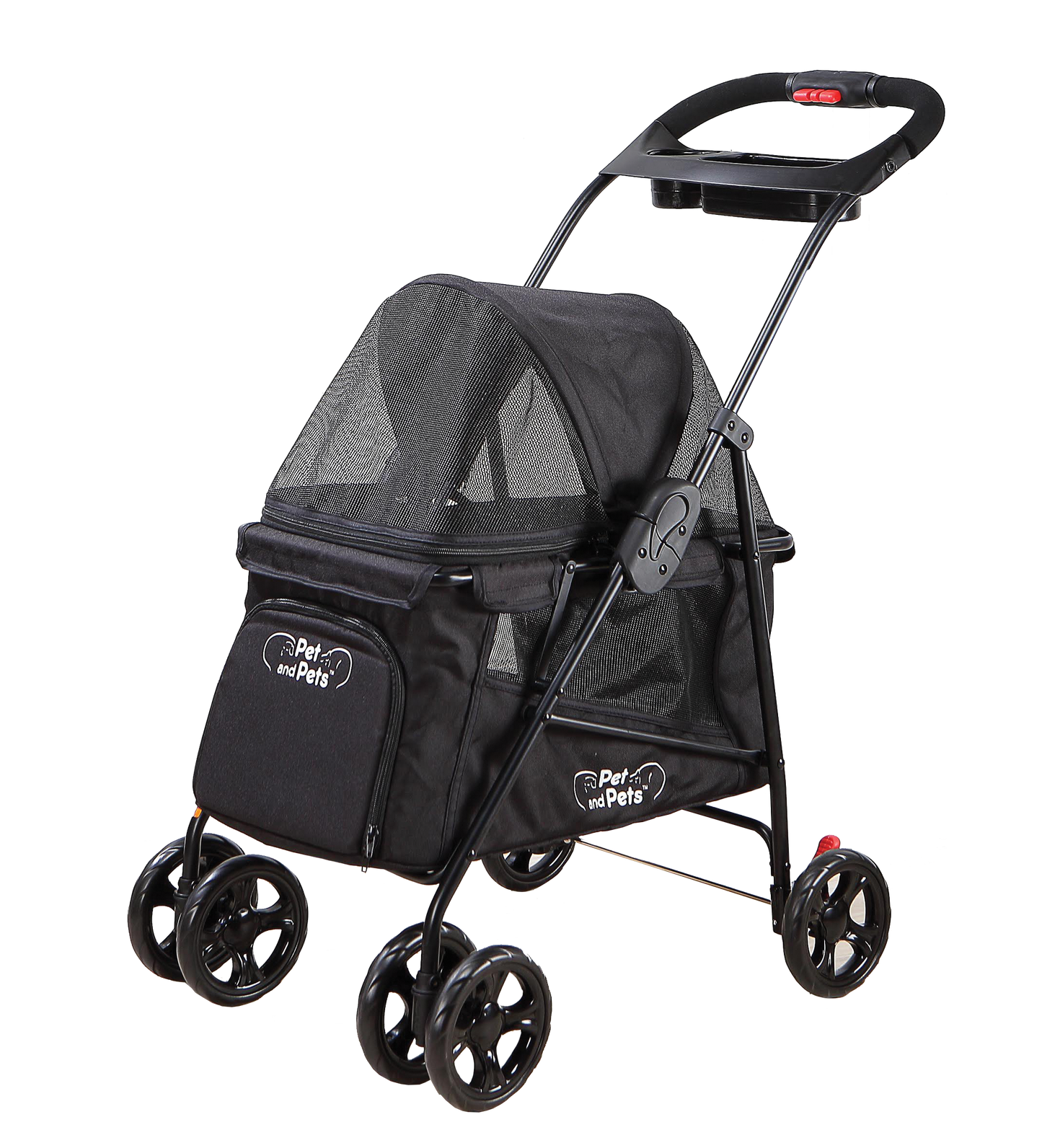 OPEN-BOX | Low Entrance Simple Pet Stroller in Black