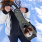 Sling Pet Carrier: Hands-Free, Over-the-Shoulder, Adjustable Leash, Padded Strap, Pee Pad Insert, Secure Pocket, Sturdy Board for Dogs, Cats, Small Animals, Supports up to 22 LBS