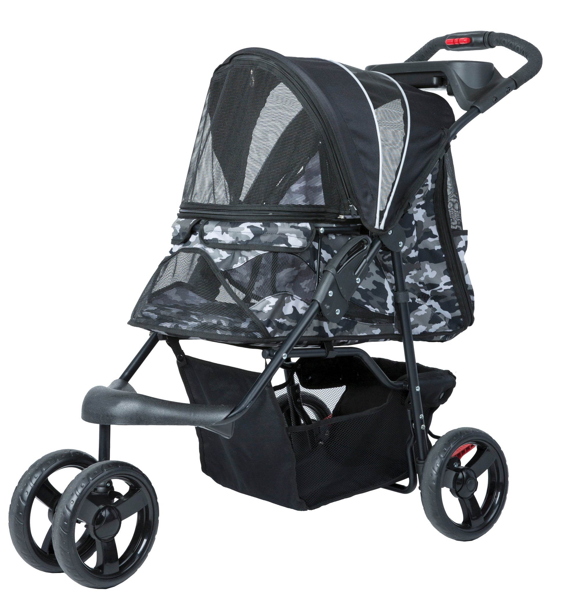 black camoflauge stroller for pets