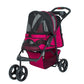 pink magenta pet stroller for dogs and cats