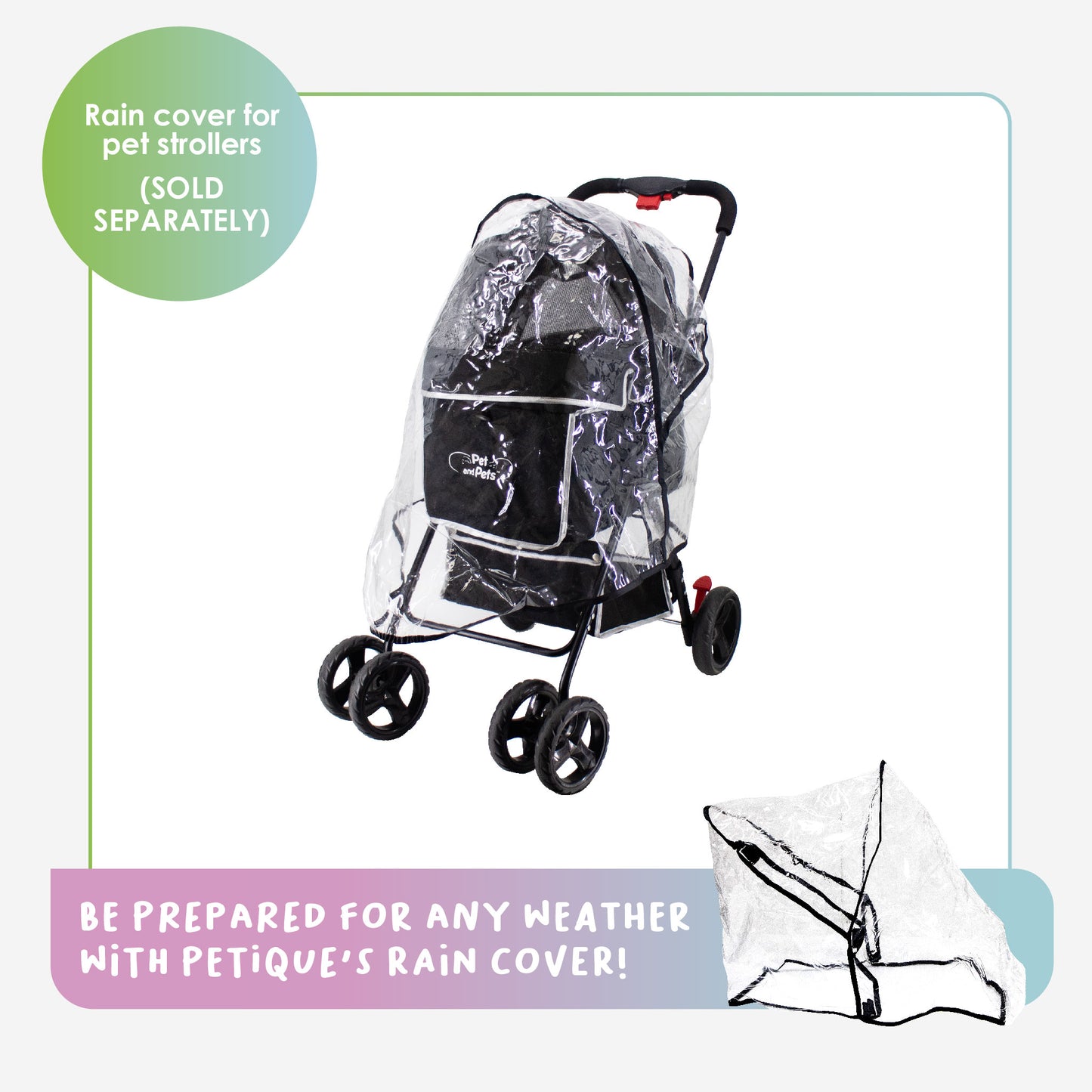 swift pet stroller rain cover sold separately