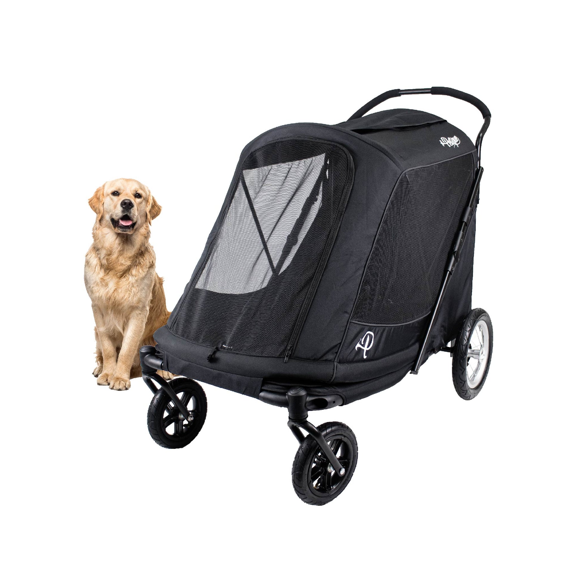 classy tails dog stroller NEW & IMPROVED Apollo Elite Pet Stroller: Sturdy Ramp, Low to Ground, – Petique, Inc