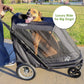 NEW & IMPROVED Apollo Elite Pet Stroller: Sturdy Ramp, Low to Ground, Air-Filled Bike Tires, Peek-a-Boo Window Folds Compact, Convertible Canopy, For Large & Multiple Dogs, Supports up to 133 LBS