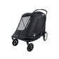 NEW & IMPROVED Apollo Elite Pet Stroller: Sturdy Ramp, Low to Ground, Air-Filled Bike Tires, Peek-a-Boo Window Folds Compact, Convertible Canopy, For Large & Multiple Dogs, Supports up to 133 LBS
