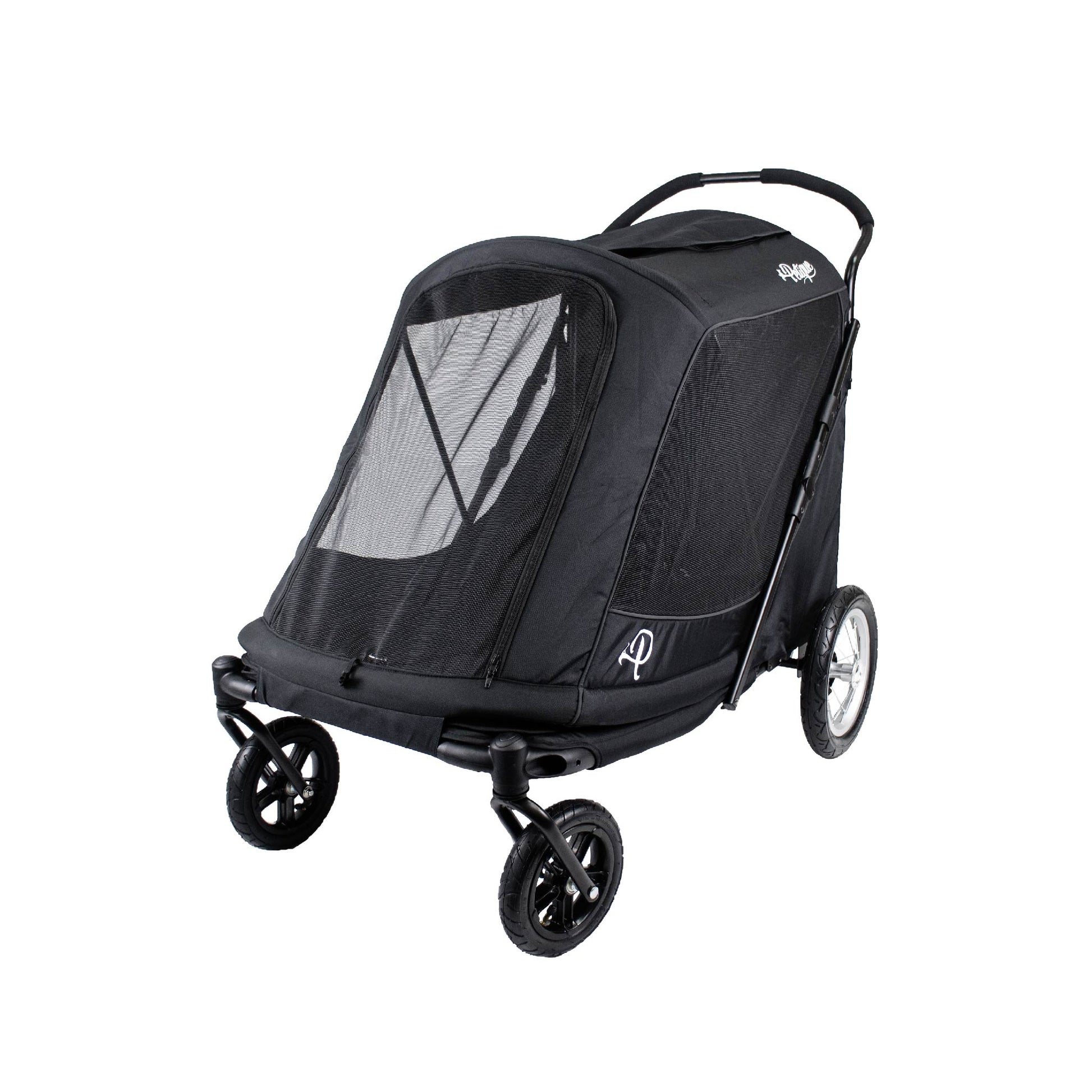 dog stroller usa NEW & IMPROVED Apollo Elite Pet Stroller: Sturdy Ramp, Low to Ground, – Petique, Inc