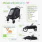NEW & IMPROVED Apollo Elite Pet Stroller: Sturdy Ramp, Low to Ground, Air-Filled Bike Tires, Peek-a-Boo Window Folds Compact, Convertible Canopy, For Large & Multiple Dogs, Supports up to 133 LBS
