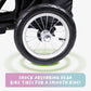 NEW & IMPROVED Apollo Elite Pet Stroller: Sturdy Ramp, Low to Ground, Air-Filled Bike Tires, Peek-a-Boo Window Folds Compact, Convertible Canopy, For Large & Multiple Dogs, Supports up to 133 LBS