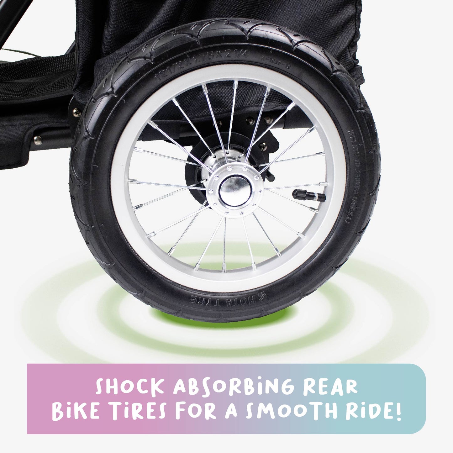 NEW & IMPROVED Apollo Elite Pet Stroller: Sturdy Ramp, Low to Ground, Air-Filled Bike Tires, Peek-a-Boo Window Folds Compact, Convertible Canopy, For Large & Multiple Dogs, Supports up to 133 LBS