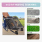 NEW & IMPROVED Apollo Elite Pet Stroller: Sturdy Ramp, Low to Ground, Air-Filled Bike Tires, Peek-a-Boo Window Folds Compact, Convertible Canopy, For Large & Multiple Dogs, Supports up to 133 LBS