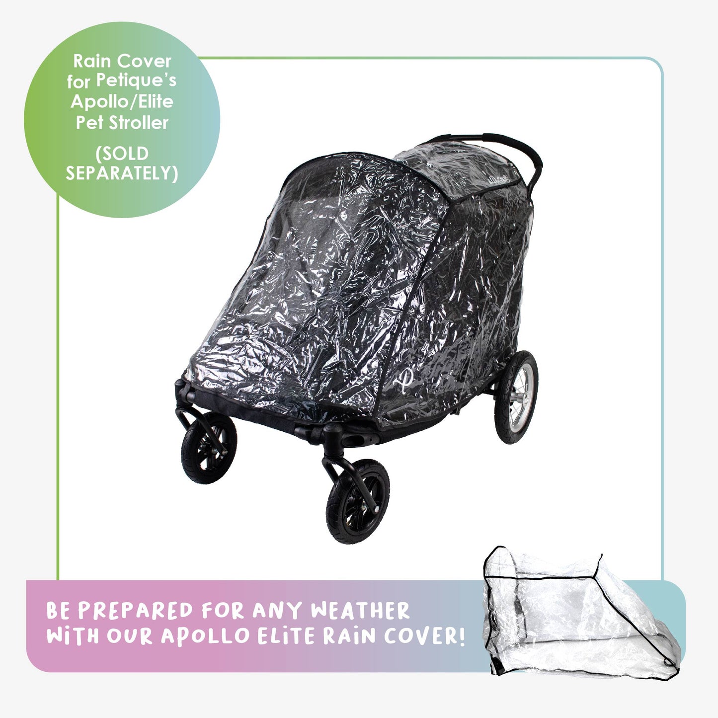 NEW & IMPROVED Apollo Elite Pet Stroller: Sturdy Ramp, Low to Ground, Air-Filled Bike Tires, Peek-a-Boo Window Folds Compact, Convertible Canopy, For Large & Multiple Dogs, Supports up to 133 LBS