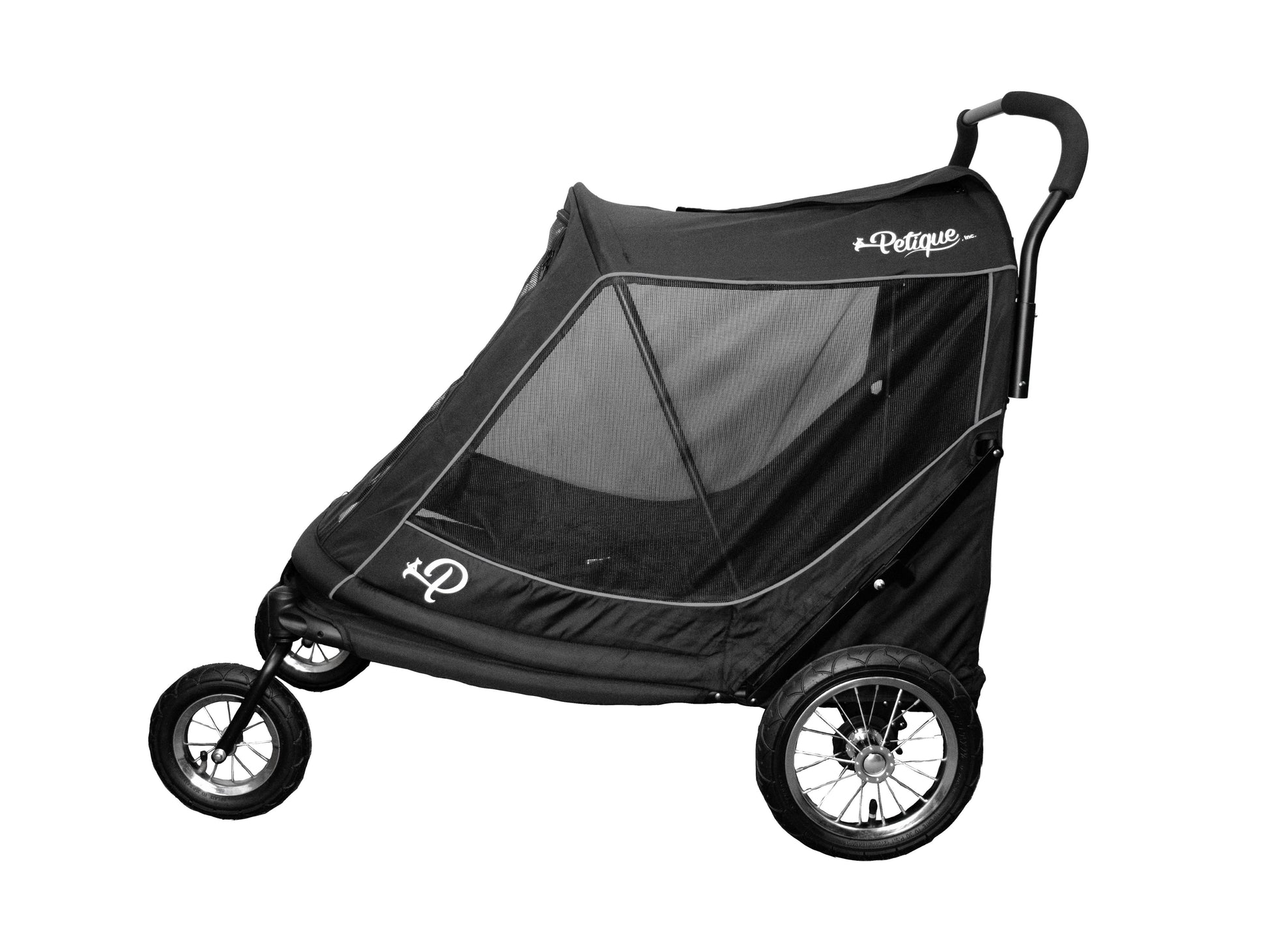 petique apollo pet stroller side view