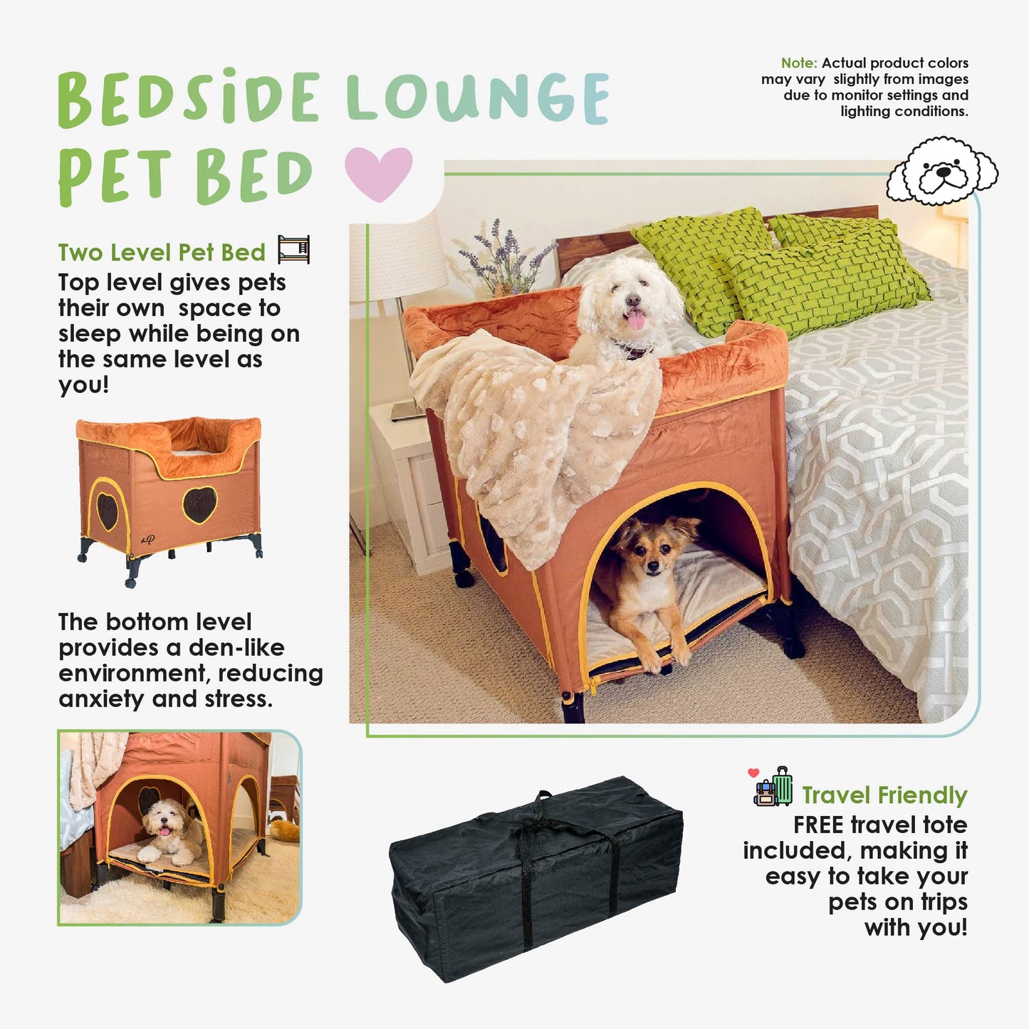 OPEN-BOX | Pet Bunk Bed - Lion's Den (Orange)