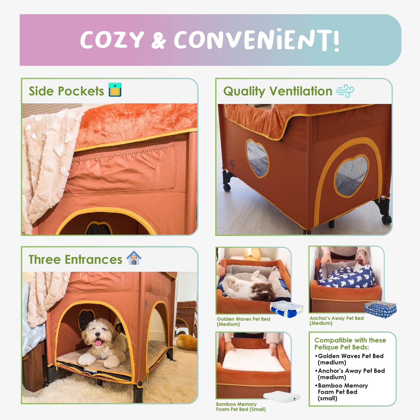 OPEN-BOX | Pet Bunk Bed - Lion's Den (Orange)