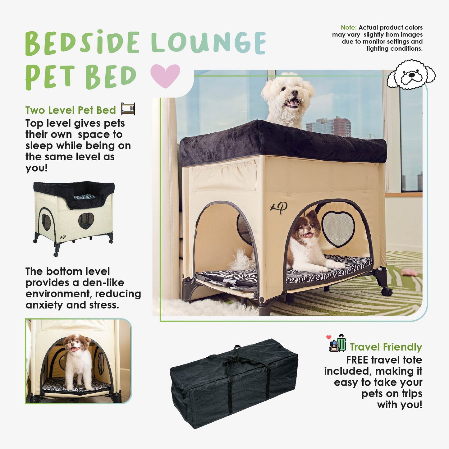 OPEN-BOX | Pet Bunk Bed - Zebra Vibes