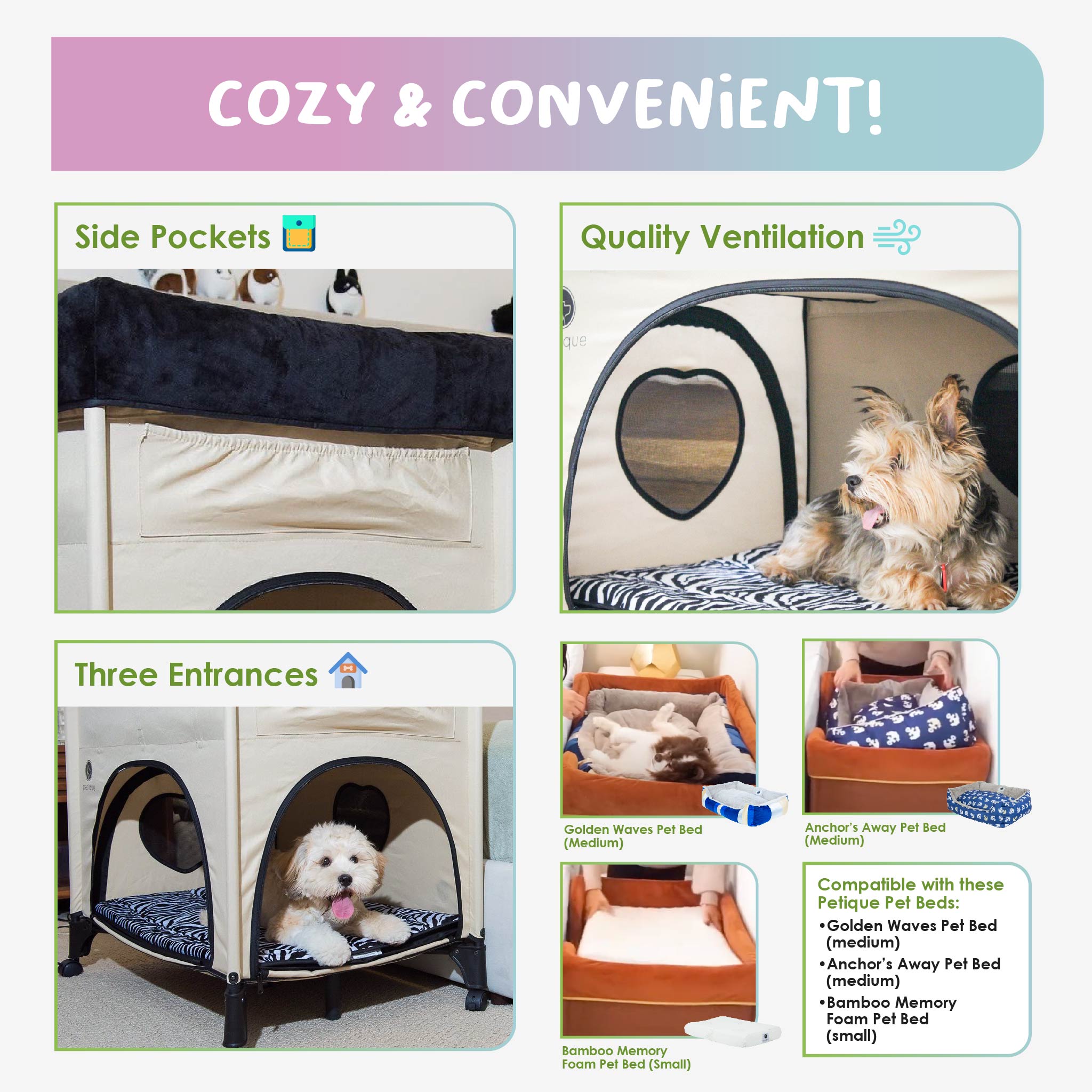 OPEN-BOX | Pet Bunk Bed - Zebra Vibes – Petique, Inc.