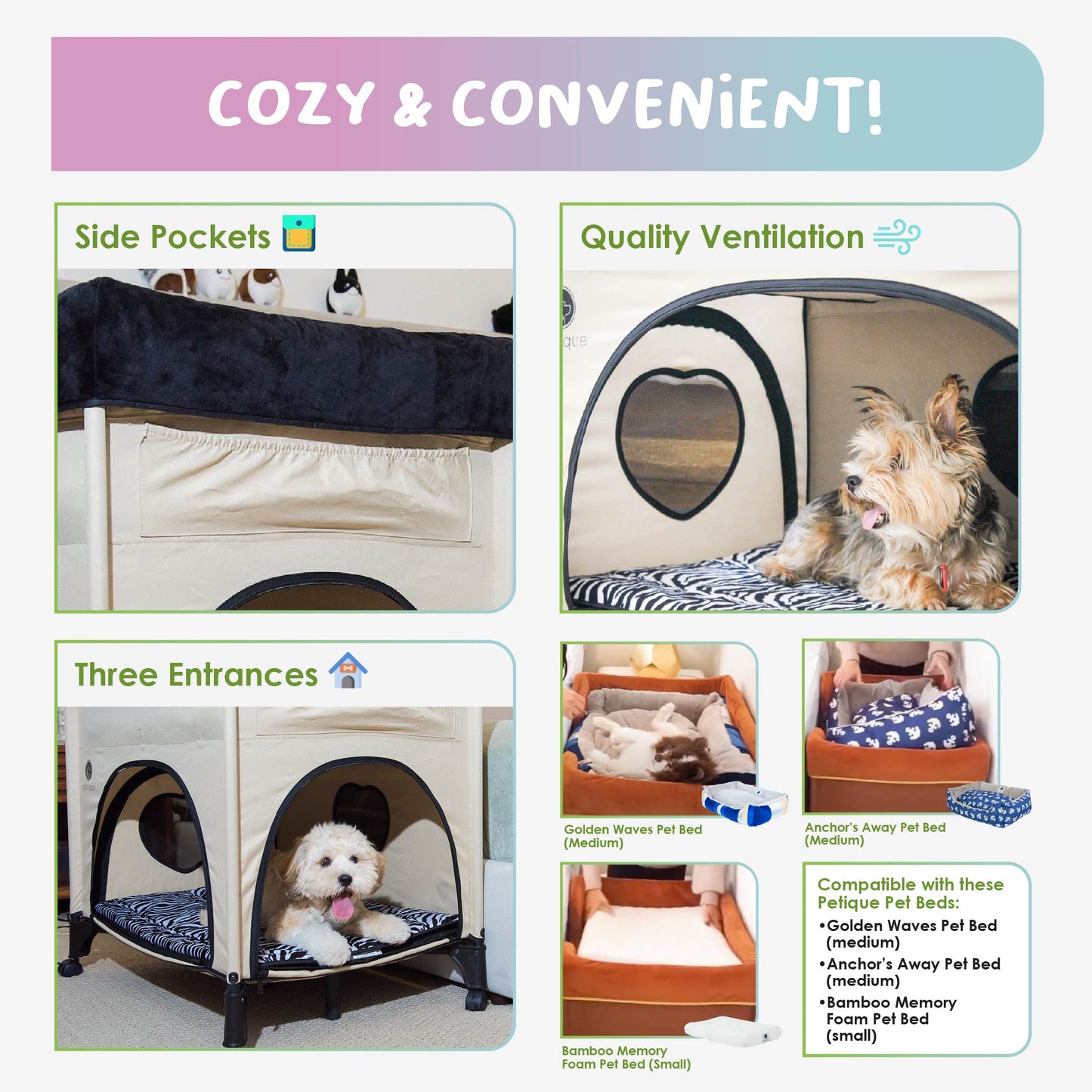 OPEN-BOX | Pet Bunk Bed - Zebra Vibes