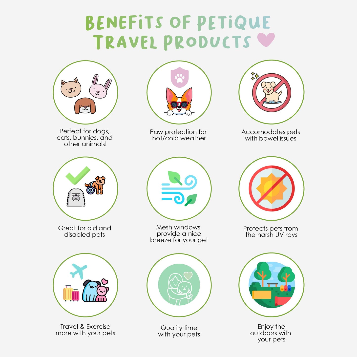 benefits of petique travel products