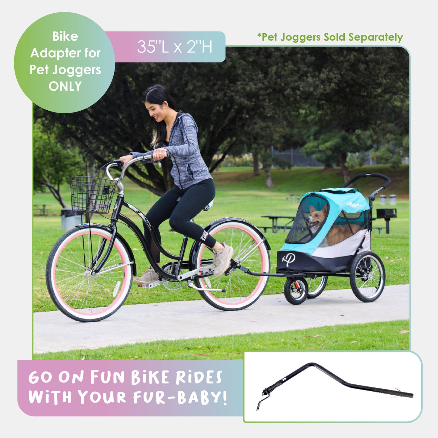 bike adapter for pet joggers only