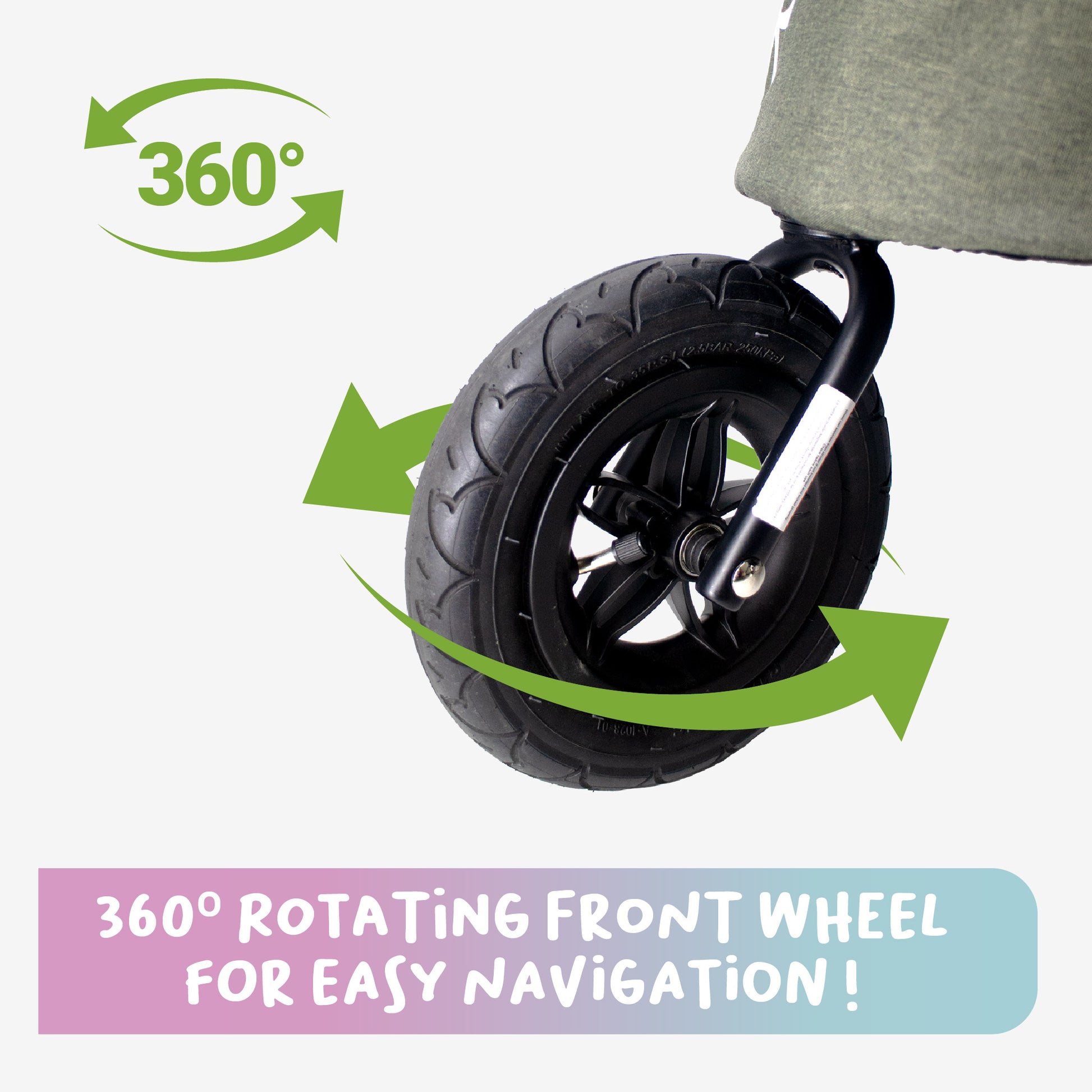 thick wheels for pet jogger