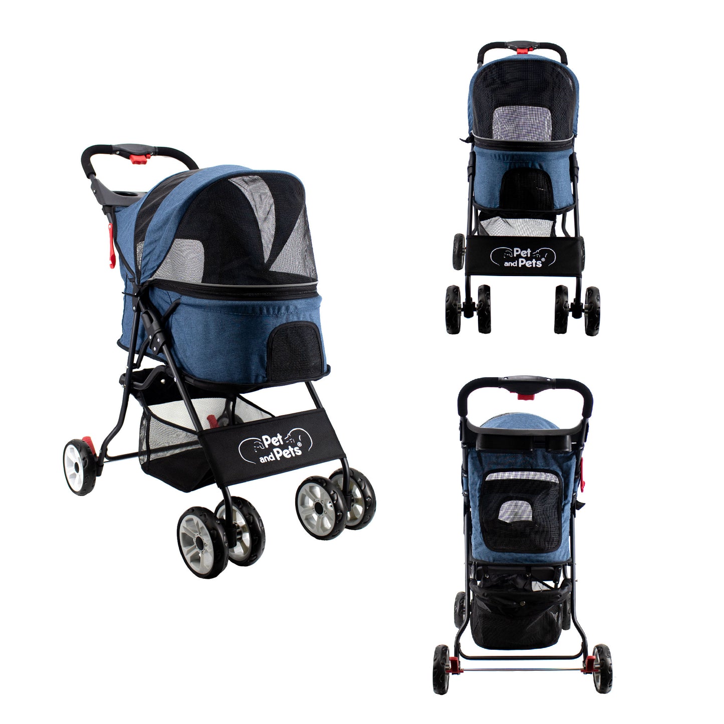 Pet and Pets by Petique Double Decker Pet Stroller for Dog, Cat, Small  Animal – Petique, Inc.