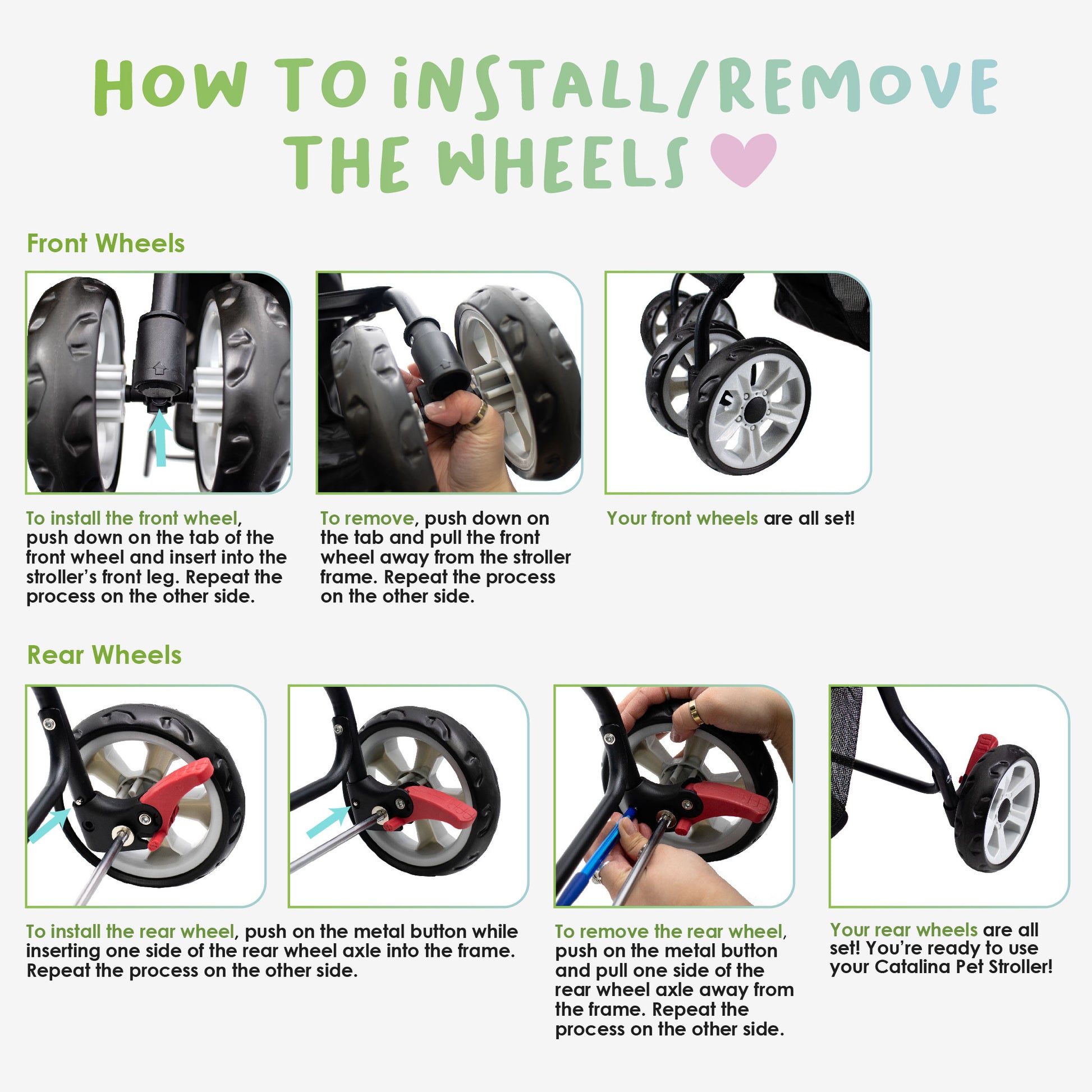 catalina pet stroller instructions