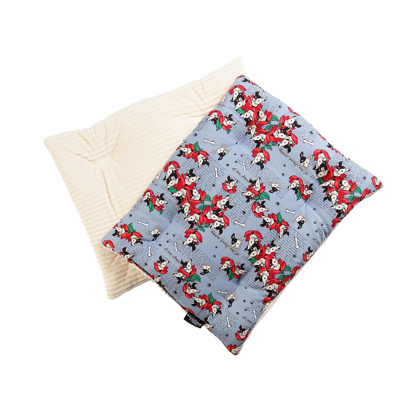 Comfy Mat Pet Bed: Breathable Cotton, Reversible & Cooling Side for Hot Days, Velvety Side for Cold Days, Angel Hair Fiber, Handmade Stitching, Perfect for Crates & Travel, for Small Animals