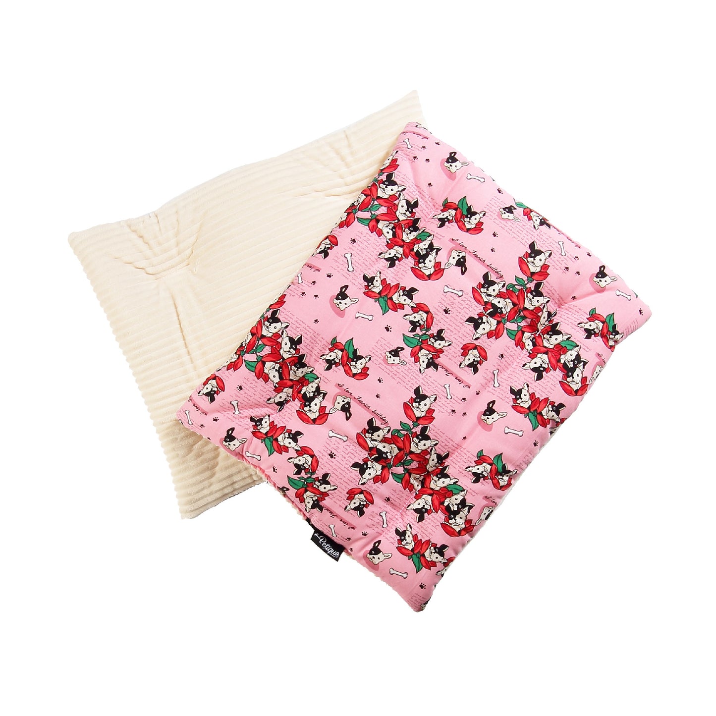 Comfy Mat Pet Bed: Breathable Cotton, Reversible & Cooling Side for Hot Days, Velvety Side for Cold Days, Angel Hair Fiber, Handmade Stitching, Perfect for Crates & Travel, for Small Animals
